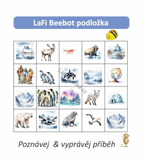 LaFi BeeBot podložka – Antarktida | Robotika pro MŠ | Programování Bee-Bot | Česká výroba