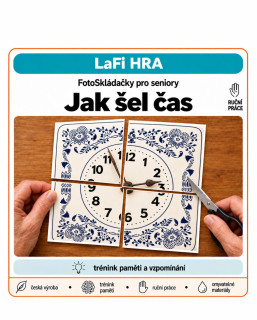LaFi FotoSkládačka pro seniory – Jak šel čas | 5 omyvatelných motivů