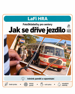 LaFi FotoSkládačky – Jak se dříve jezdilo | 5 motivů pro seniory