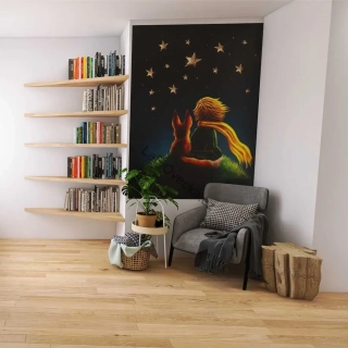 LaFi tapeta na míru – Malý princ (hvězdná noc, liška, nadčasový motiv)