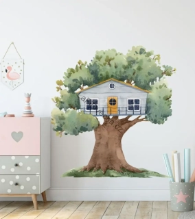 LaFi samolepka na zeď – Domeček na stromě č.2 (terasa)