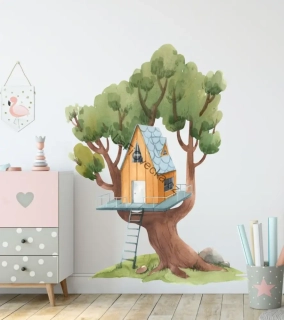 LaFi samolepka na zeď – Domeček na stromě č.3 (žebřík)