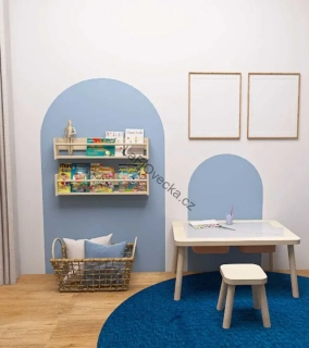 LaFi samolepka na zeď – Oblouk č.05 Pudrová modrá