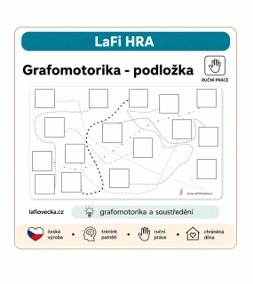 LaFi grafomotorická podložka Spojování 67×40 cm