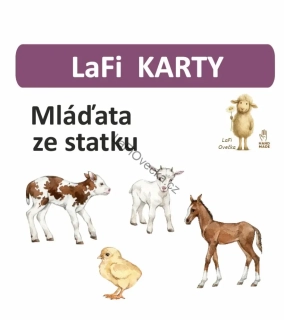 LaFi karty – Mláďata ze statku (20 ks) | Omyvatelné kartičky 10×15 cm | Česká výroba