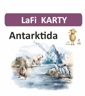 LaFi karty – Antarktida (20 ks) | Omyvatelné kartičky 10×15 cm | Česká výroba