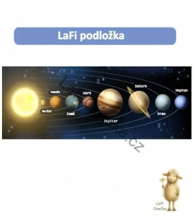 LaFi edukativní podložka – Vesmír a planety (panorama)