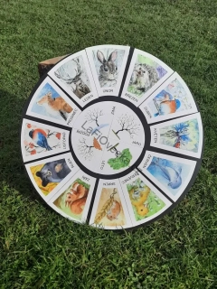 LaFiLepka – Kalendář kruh se zvířátky (45 cm) | Roční období a měsíce