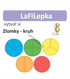 LaFiLepky – Zlomky: kruh (průměr 19 cm)