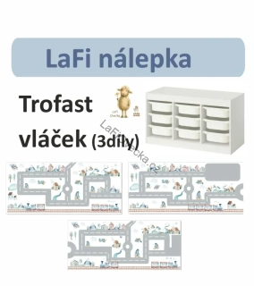 LaFi polep na IKEA TROFAST – Vláček (navazující 3 díly)