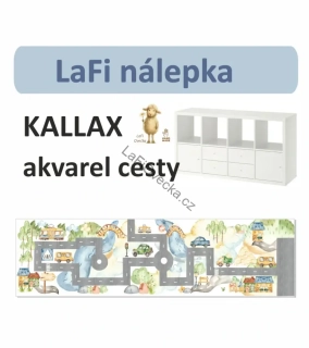 LaFi nálepka na IKEA KALLAX – Akvarel cest