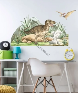 LaFi Ovečka samolepka na zeď – Dinosaurus (T-rex)