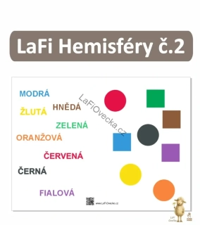 LaFi podložka – Hemisféry č. 2 (barvy + tvary) | propojení hemisfér