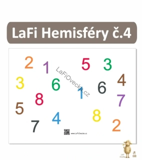 LaFi podložka Hemisféry č. 4 | Čísla a barvy