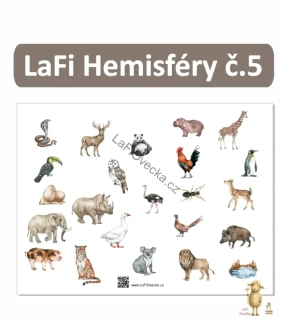 LaFi podložka Hemisféry č. 5 | Zvířata a souvislosti