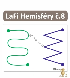 LaFi podložka – Hemisféry č. 8 (tvary pro dvě ruce) | jedna barva = jedna ruka