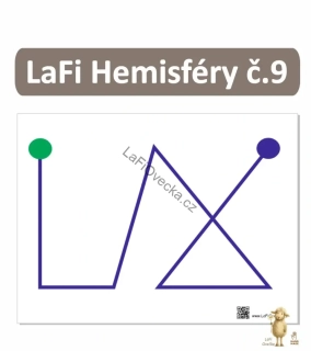 LaFi podložka – Hemisféry č. 9 (tvary pro dvě ruce) | lomené čáry a křížení