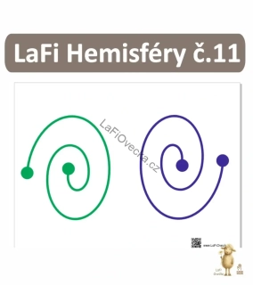 LaFi podložka – Hemisféry č. 11 | Protisměrné spirály pro dvě ruce (koordinace)