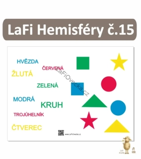 LaFi podložka – Hemisféry č. 15 | Tvary a barvy (čtení + ukazování)