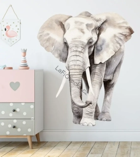 LaLaFi samolepka na zeď – Slon (Safari) | MINI / MIDI / MAXI / vlastní velikost
