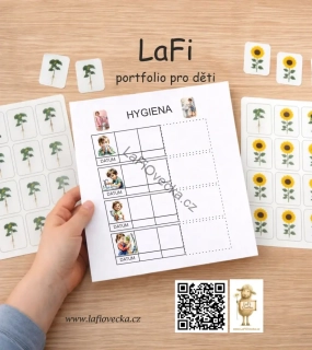 LaFi PDF portfolio pro děti do MŠ – přehled pokroků, dovedností a dětských prací