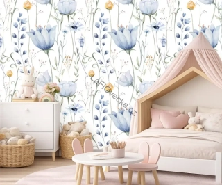 LaFi tapeta na míru – Modrý tulipán