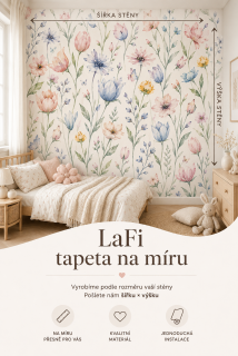 LaFi tapeta na míru – Barevné květy