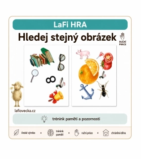 LaFi hra – Hledej stejný obrázek | Trénink paměti