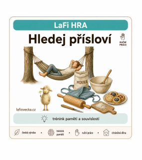LaFi hra – Přísloví | Omyvatelné karty A5 | Trénink paměti