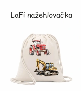 LaFi nažehlovačka Traktor a bagr 10 × 30 cm – 2 ks