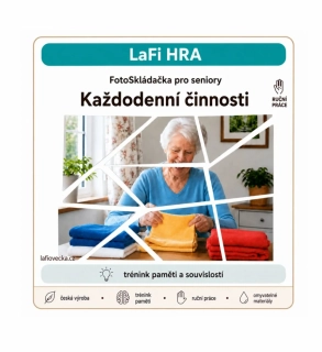 LaFi FotoSkládačky pro seniory – Běžné činnosti | 5 omyvatelných motivů