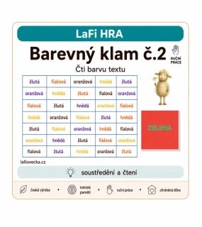 LaFi hra – Barevný klam č. 2 (Stroop test) | Trénink pozornosti a paměti