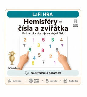 LaFi Hemisféry pro děti | Zvířata • Barvy • Čísla | Trénink soustředění