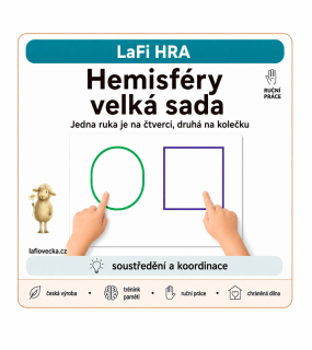 LaFi Hemisféry – velká sada (9 podložek) | Trénink soustředění | Pro děti i seniory