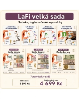 LaFi velká sada – Sudoku, logika a české vzpomínky (7 pomůcek)