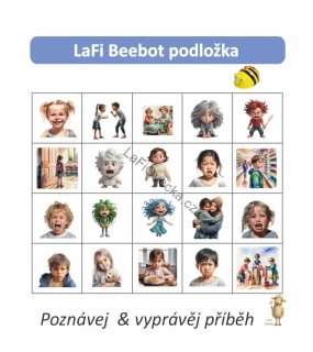 LaFi BeeBot podložka – Emoce | Robotika pro MŠ | Programování Bee-Bot | Česká výroba