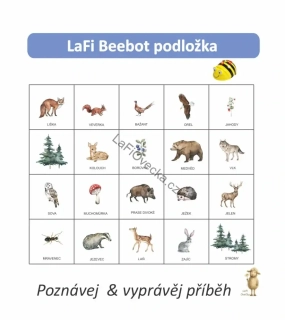 LaFi BeeBot podložka – Lesní zvířata | Robotika pro MŠ | Programování Bee-Bot | Česká výroba