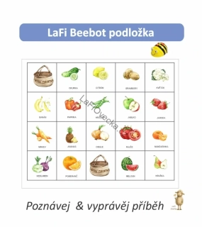 LaFi BeeBot podložka – Ovoce a zelenina | Robotika pro MŠ | Programování Bee-Bot | Česká výroba