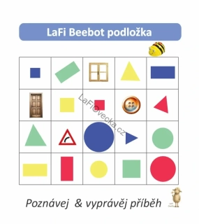LaFi BeeBot podložka – Tvary | Robotika pro MŠ | Programování Bee-Bot | Česká výroba