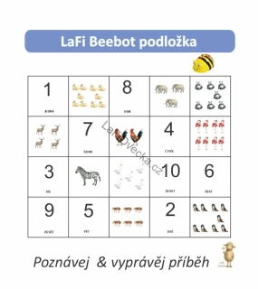 LaFi BeeBot podložka – Počítáme | Robotika pro MŠ | Programování Bee-Bot | Česká výroba
