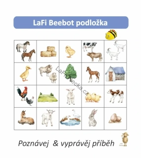 LaFi BeeBot podložka – Mláďata ze statku | Robotika pro MŠ | | Robotika pro MŠ | Programování Bee-Bot | Česká výroba