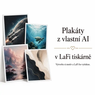 Tisk plakátu z vlastních fotek nebo AI motivů na zakázku
